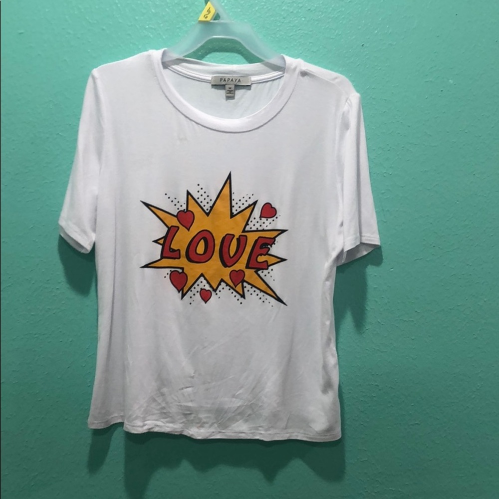 Love White Tee